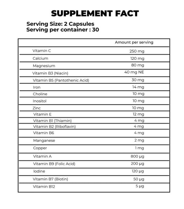 Galvanize Nutrition Daily Vitamin - Image 2